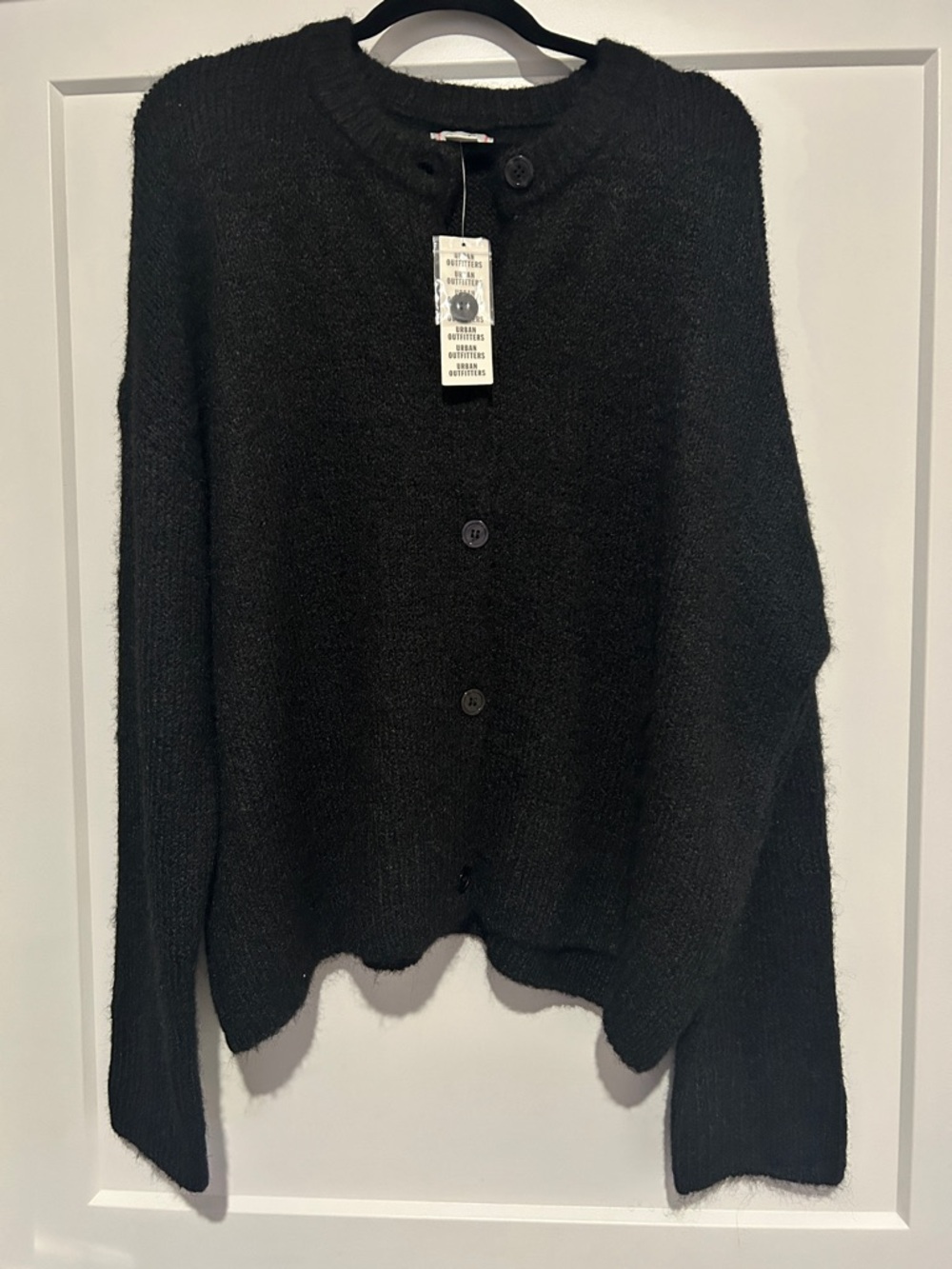 NWT UO Black Button-Front Women's Sweater Cardigan